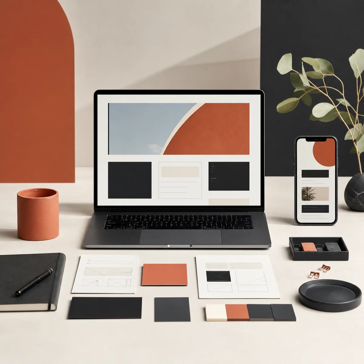 Premium starter website launch system visual by Digital Space Co