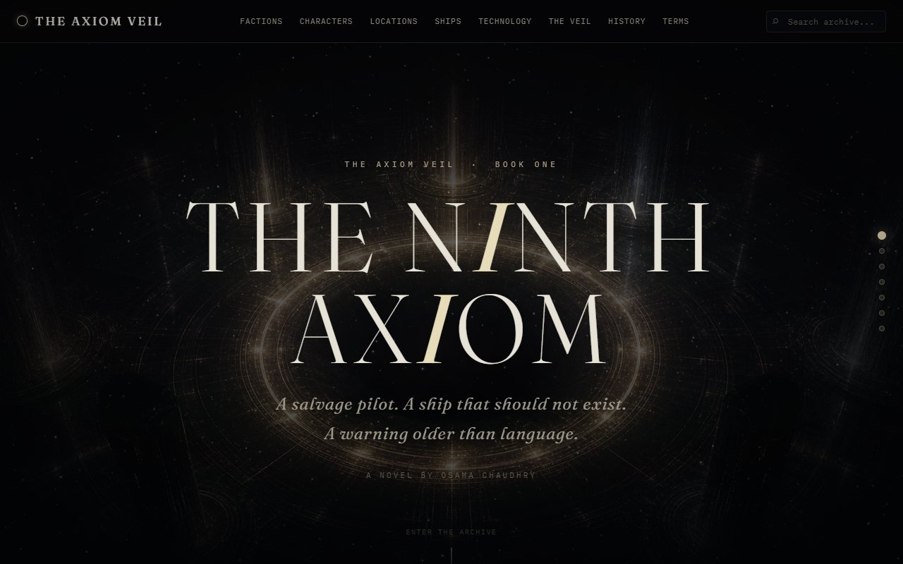 The Veil website design by Digital Space Co
